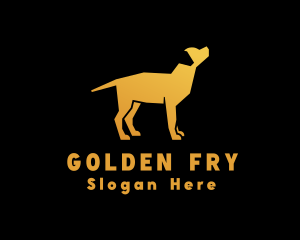 Golden Labrador Dog logo design