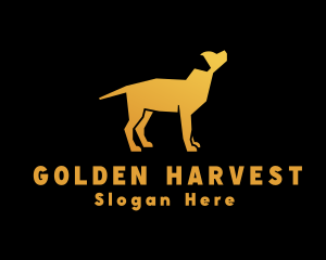 Golden Labrador Dog logo design