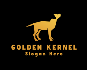 Golden Labrador Dog logo design