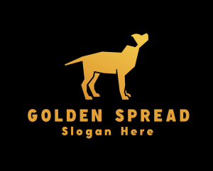 Golden Labrador Dog logo design