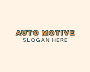 Retro Automotive Garage logo design