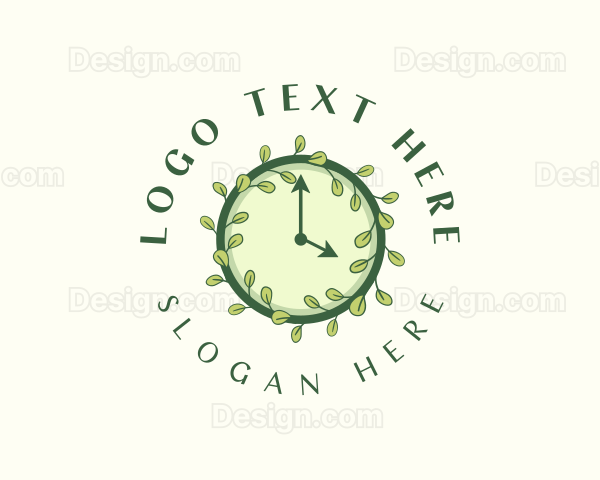 Leaf Nature Clock Logo