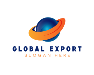 Planet Global Globe logo design