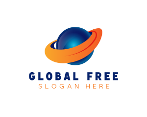 Planet Global Globe logo design