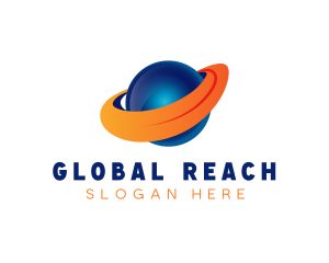 Planet Global Globe logo design