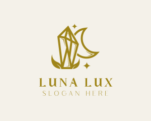 Luxe Moon Stone logo design