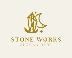 Luxe Moon Stone logo design