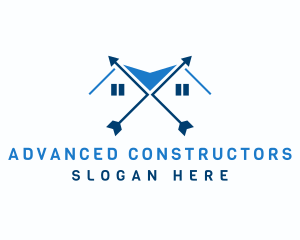 Roof Arrows Construction logo design