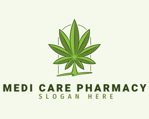 Natural Cannabis Leaf Logo