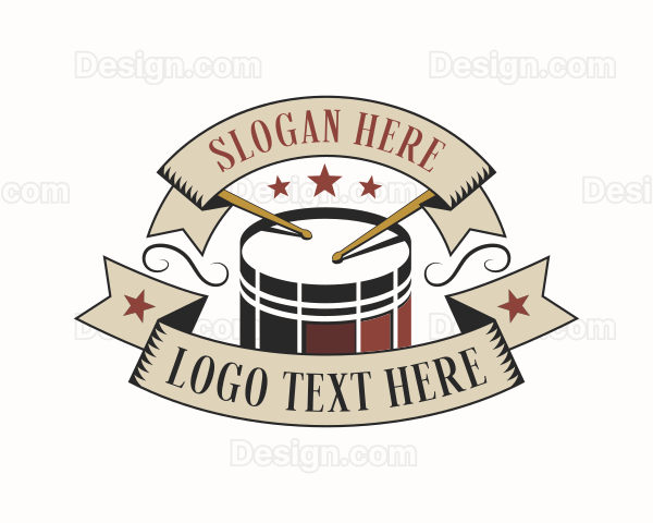 Drum Instrument Drummer Logo