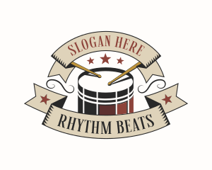 Drum Instrument Drummer logo