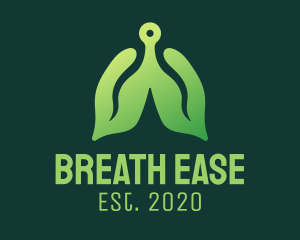 Green Natural Lungs Tech logo design