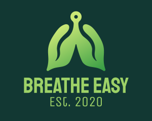 Green Natural Lungs Tech logo design