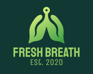 Green Natural Lungs Tech logo design