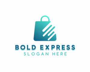 Express Shopping Bag App logo design