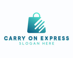 Express Shopping Bag App logo design