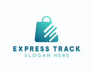 Express Shopping Bag App logo design