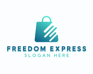 Express Shopping Bag App logo design