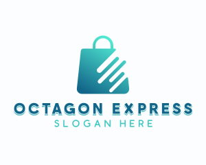 Express Shopping Bag App logo design