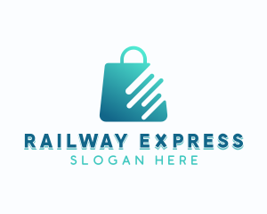 Express Shopping Bag App logo design