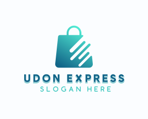 Express Shopping Bag App logo design