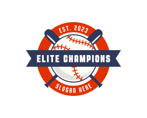 Championship Baseball Bat  logo