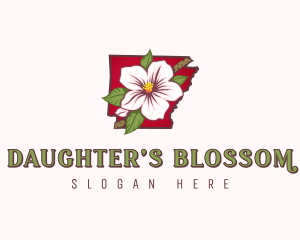 Arkansas Garden Flower logo design