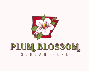 Arkansas Garden Flower logo design