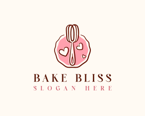 Whisk Baking Sweets logo design