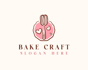 Whisk Baking Sweets logo design