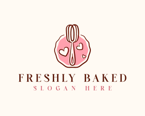 Whisk Baking Sweets logo design