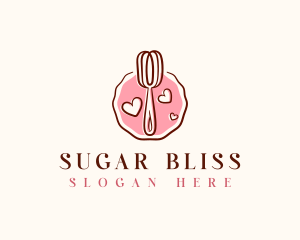 Whisk Baking Sweets logo design