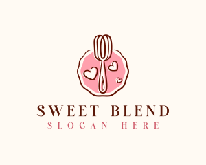 Whisk Baking Sweets logo design
