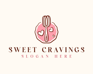 Whisk Baking Sweets logo design