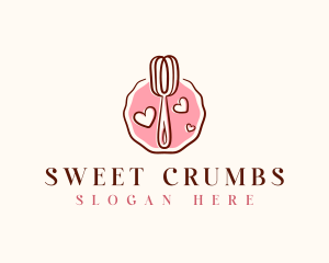 Whisk Baking Sweets logo design