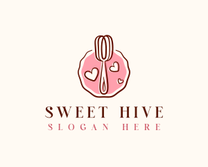 Whisk Baking Sweets logo design