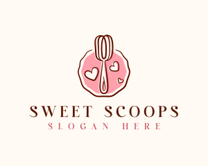 Whisk Baking Sweets logo design