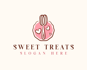 Whisk Baking Sweets logo design