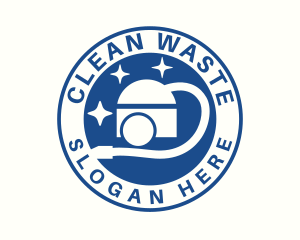 Blue Vacuum Cleaning logo design