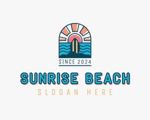 Sunrise Surf Board  logo design