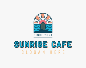 Sunrise Surf Board  logo design