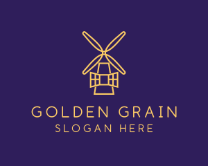Grain Windmill Monoline logo