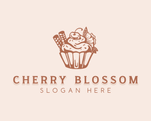 Cherry Cupcake Patisserie logo design