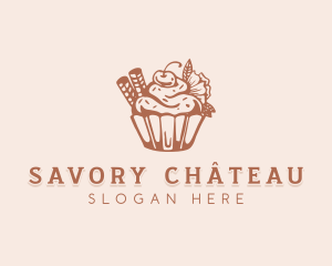 Cherry Cupcake Patisserie logo design