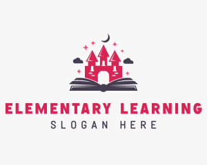 Castle Book Learning logo design