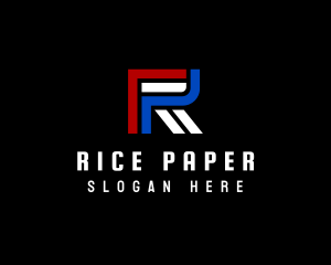 Video Game Racing Letter R logo design