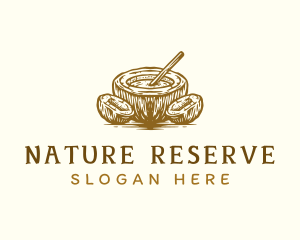 Natural Coconut Drink logo design