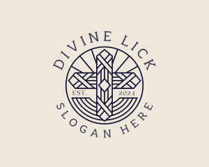 Divine Holy Crucifix  logo design