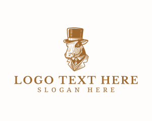 Victorian Cow Portrait logo
