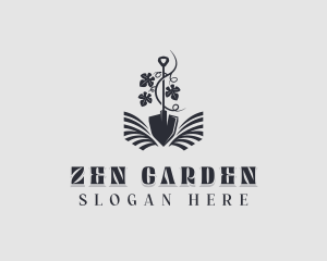 Plant Garden Shovel logo design